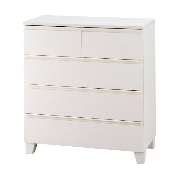 288631 ウッドチェスト 脚付き 790×390×880 オフホワイト WCHL-790-OW (288631) 1点