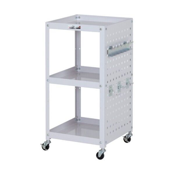 コンビニワゴン 片面パネル･フック付き3段タイプ WCLP-3-P 1