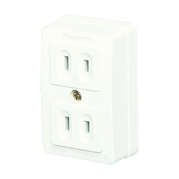 ダブルコンセント WK1021WP 1点