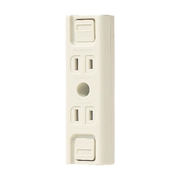 露出ダブルコンセント 145 x 60 x 22 mm WK1212P 1点