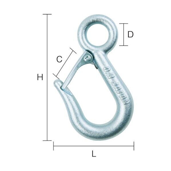 スリムフック(安全レバー付)