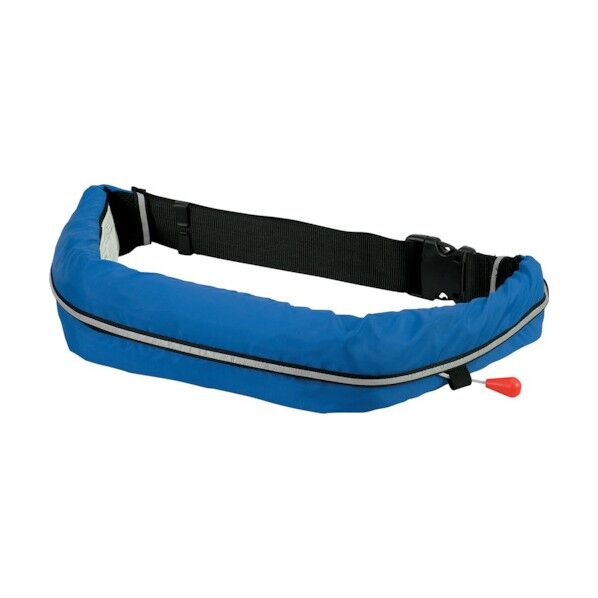 自動膨張式ウエストタイプ 作業用ライフジャケット ブルー TYPE A WR-1-BL 1点