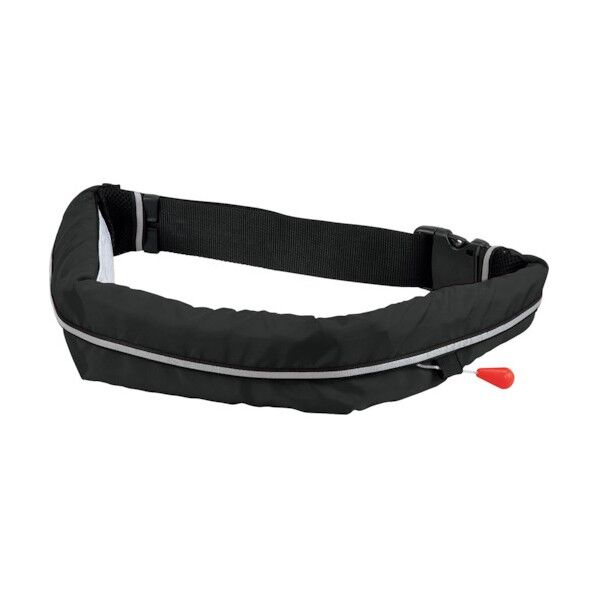 手動膨張式ウエストタイプ 小型船舶用ライフジャケット ブラック TYPE A WR-3-BK 1点