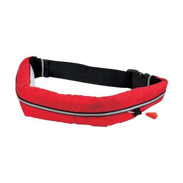 手動膨張式ウエストタイプ 小型船舶用ライフジャケット レッド TYPE A WR-3-RD 1点