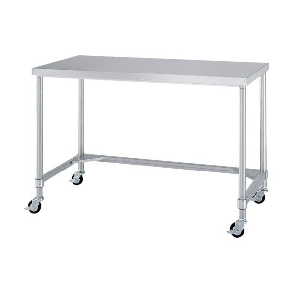 ステンレス作業台三方枠キャスター付 WTNC-15045-800-SU100 1点