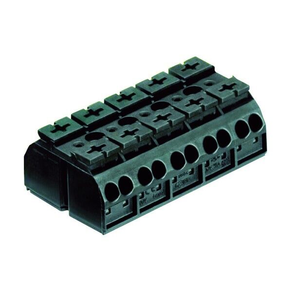 WAGOスプリング式中継端子台WTBシリーズ4線式5極(10個入) 91 x 222 x 45 mm WTB30-5 10個