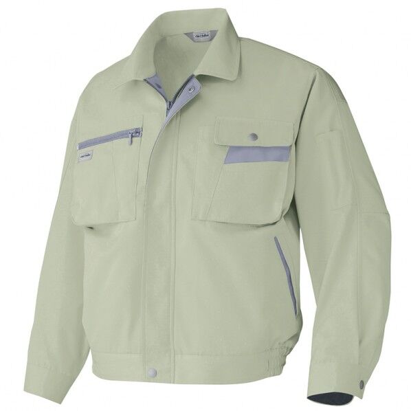 長袖ブルゾン（男女兼用） 004アースグレー×ミストバイオレット B3L 6321 1点