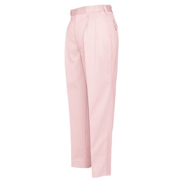 ムービンカット レディースシャーリングパンツ(2タック) 060ピンク M 6323 1点