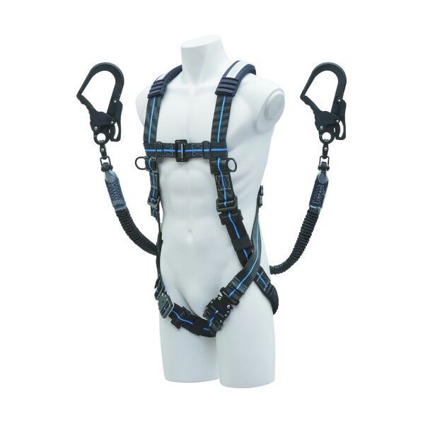 ストレッチハーネスセット XV型 黒/青ライン W1JPWB-17 XVGBLJPWB 1本