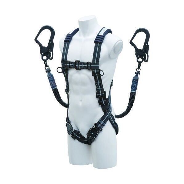 ストレッチハーネスセット XV型 黒/反射シルバーライン W1TPGK-17 XVGSLTPGK 1本