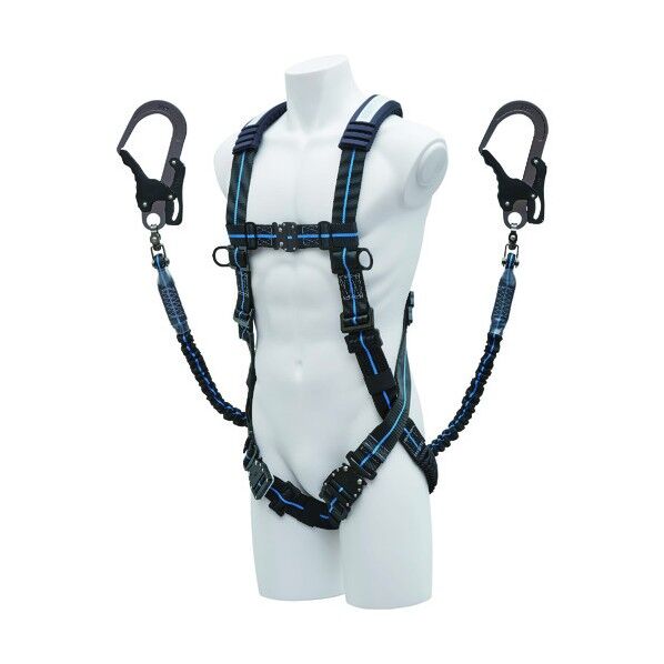 フルハーネスじゃばらストレッチXV型+2丁掛けランヤード