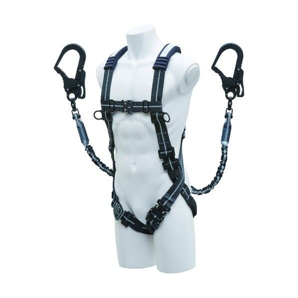 ストレッチハーネスXV型+2丁掛けランヤード セット XVGSLTPWS2 1点