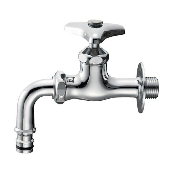 散水用ホーム水栓 400g シルバー Y126V-13