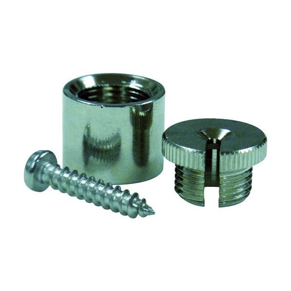 玉付ワイヤーロープ用天井用金具 標準寸法16.0×16.0×4.2×2.2mm Y-281 1台