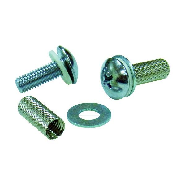 玉付ワイヤーロープ用棚板・ボード用金具 ニッケル 22.0×6.0×12.0mm Y-285 2個