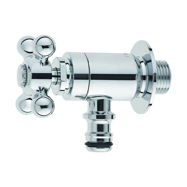 SANEI ガーデン水栓(クロスハンドル) メッキ Y1812Y-13 1個...