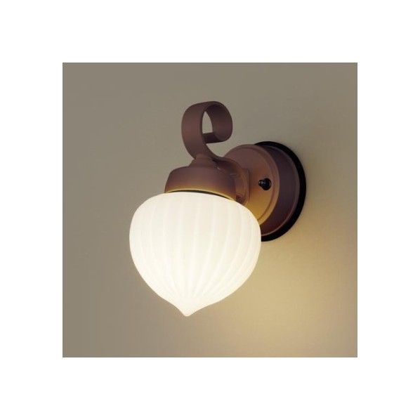 壁直付型 LED(電球色)門袖灯 【ガラスカバー】乳白 【アルミダイカスト】ダークブラウンメタリック W150×H248×D207mm LGW85200AZ 1個