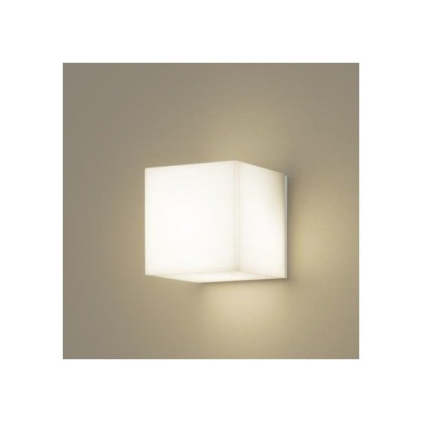 パナソニック 壁直付型・据置取付型 LED(電球色)ポーチライト・勝手口灯・表札灯・門柱灯 【アクリルカバー】乳白 W145×H145×D145mm LGW85280K 1個...