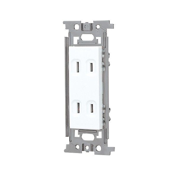 ダブルコンセント ニューホワイト 電材パーツ NDG2122(WW) 1個