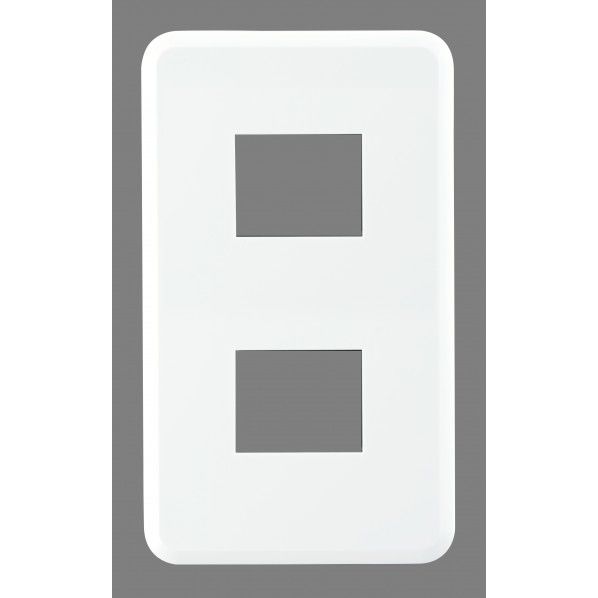 スイッチプレート2個用 ニューホワイト 電材パーツ WDG5412(WW) 1枚