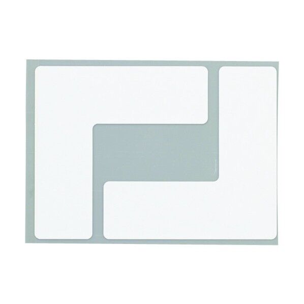 耐久フロアサインズL型M白 210×160×5MM Y6032 20枚