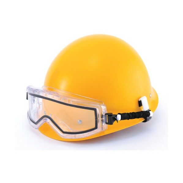 ゴグル型保護めがねダブルレンズスプリングバンドタイプ