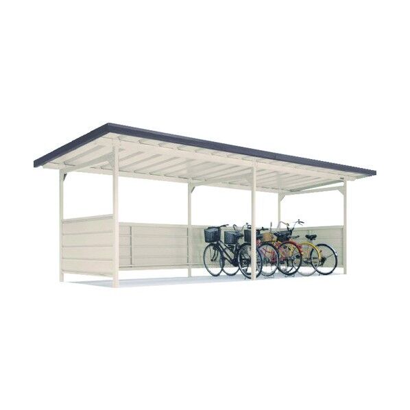 ※法人専用品※淀川製鋼所 ヨドコウ ヨド自転車置場 YOKR-240-5 001 基本棟 YOKR-240-5-1X1 1点...