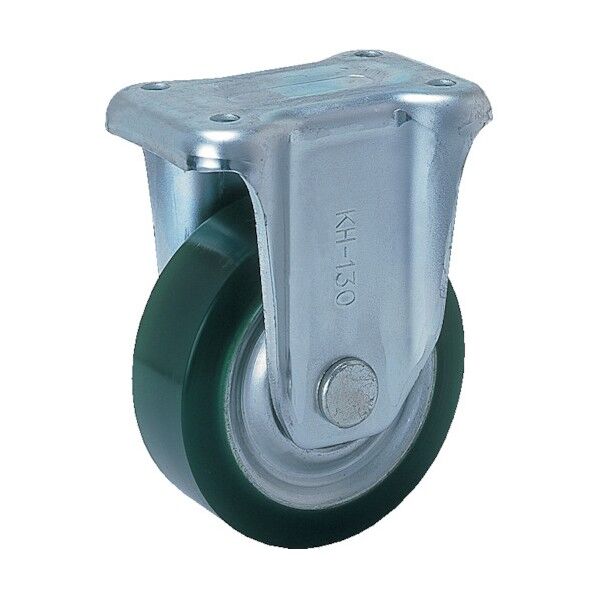 プレート式重荷重用キャスター(プレス製ウレタン車) 固定