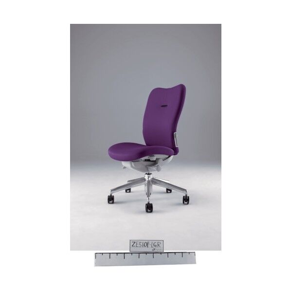 ミドルバックチェアー「エネア」肘なし布バイオレット ZE510FVI 1