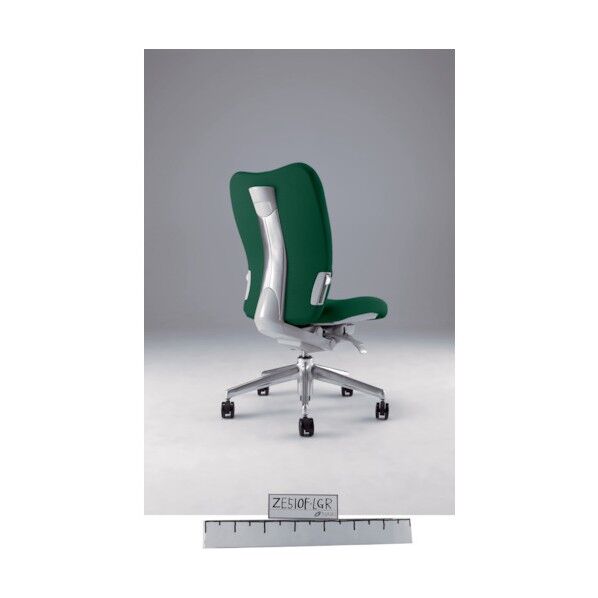 ミドルバックチェアー「エネア」肘なし布グリーン ZE510FGR 1