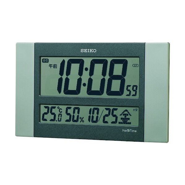 電波時計 セイコーネクスタイム 銀色 150×260×26mm ZS451S 1点