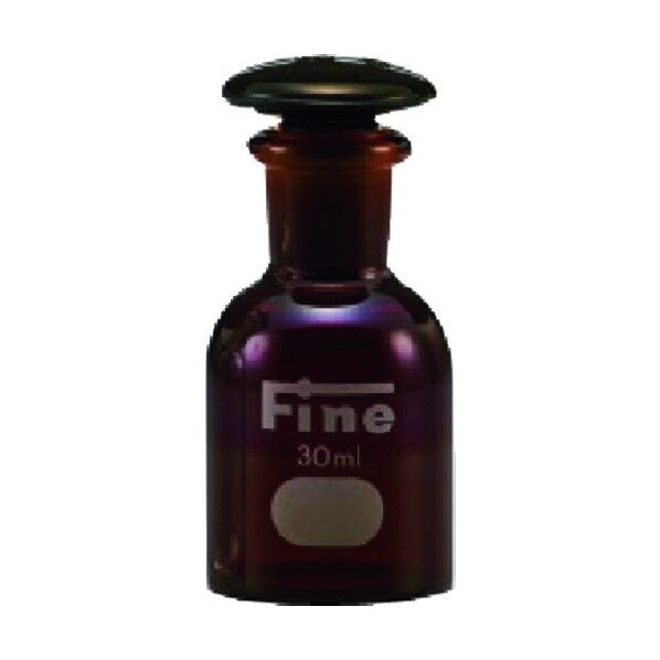 Fine細口共通摺試薬瓶 硬質 茶 1L 000-05-03-16 1点
