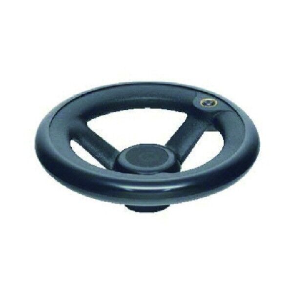 ハンドル 丸リム型エンプラハンドル車(加工付) ハンドル径100mm NRP100-SUS-H12 1点