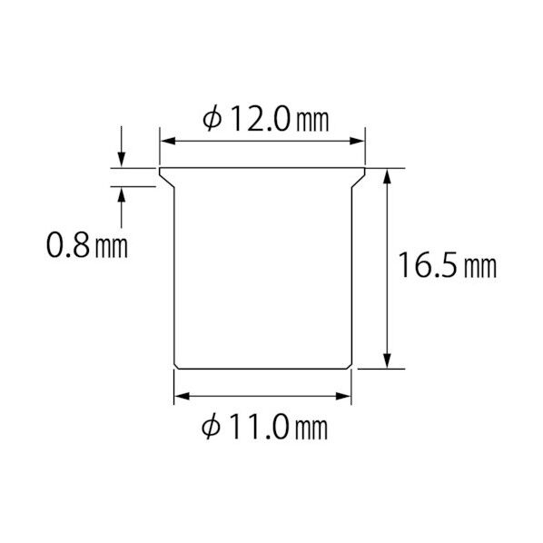 エビ印 パック入りナット（２５本入）Ｋタイプスティール８－３．２ 92 x 59 x 32 mm NSK8P 25個