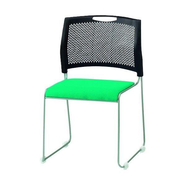 スタッキングチェア NSB-T10 クリアグリーン NSB-10-CG 1点