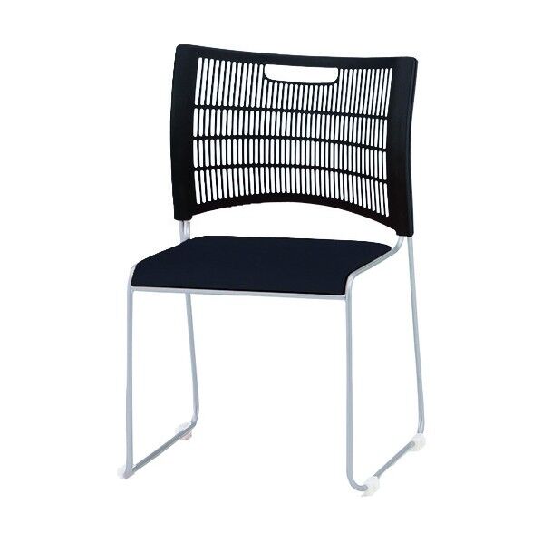 スタッキング ミーティングチェア NSC-30L ネオブラック NSC-30L-NBK 1点