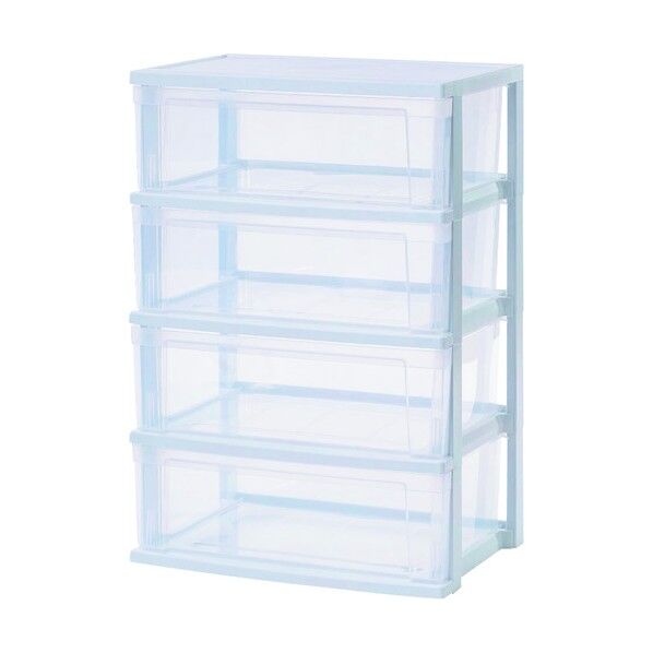 ワイドチェスト ホワイト/クリア NSW-544 1点