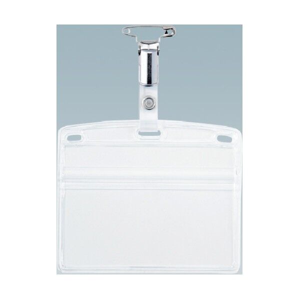 タッグ名札 金属クリップ両用 名刺サイズ