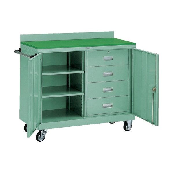 大型ツールワゴン 引出し・収納棚複合タイプ