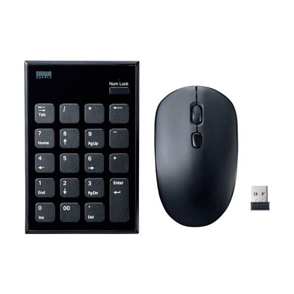 静音ワイヤレステンキーマウスセット