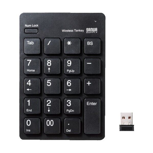 ワイヤレスUSBテンキー NT-WL20BK 1点