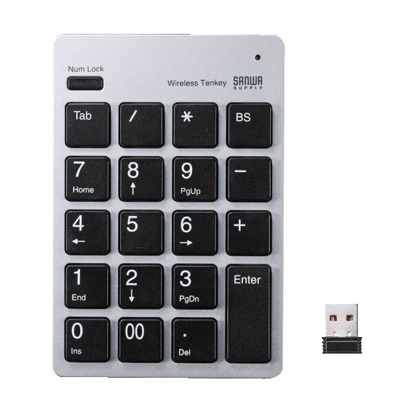 ワイヤレスUSBテンキー NT-WL20SV 1点
