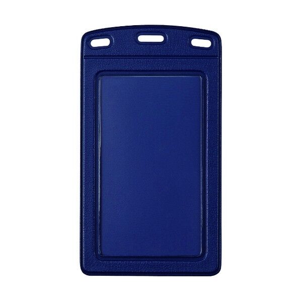 名札用ケース レザー調 タテ名刺 青 NX-131-BU 10枚