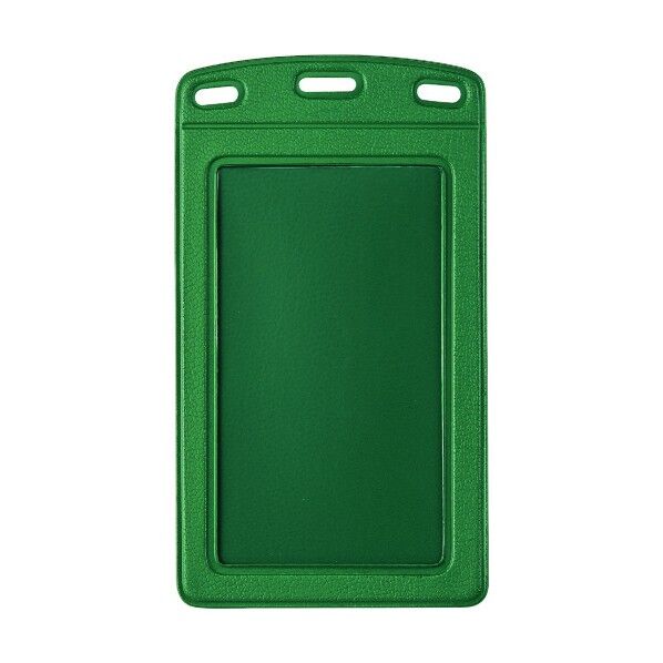 名札用ケース レザー調 タテ名刺 緑 NX-131-GN 10枚