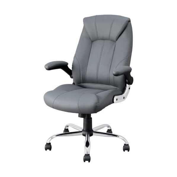 レザーチェア グレー OFC-LE 1点