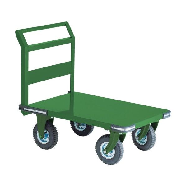 鋼鉄製運搬車９００Ｘ６００Φ２２３空気入タイヤ鋳物金具