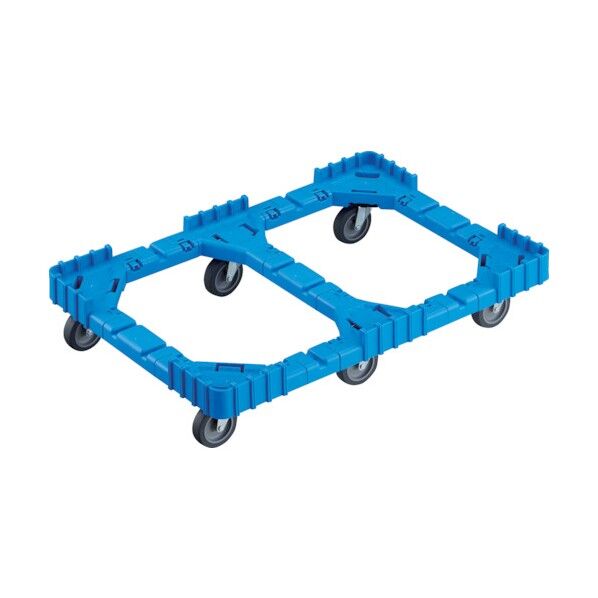 トラスコ(TRUSCO) OCドーリー 75Lオリコン用 エラストマー車輪 6輪自在 ブルー OCD-75A-B 1点...