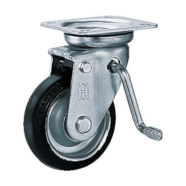 プレス製ゴム自在車(ストッパー付) プレート式