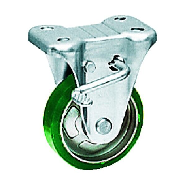 プレス製ウレタン固定車(ストッパー付) プレート式