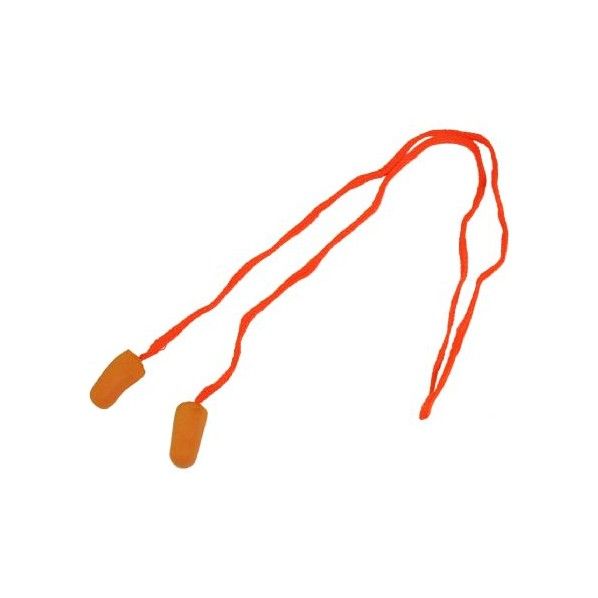 スポンジ耳栓 コード付 1個